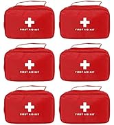 AOUTACC 6pcs First Aid Bag Empty, Waterproof Durable First Aid Kit Bag Empty with Zippered,First ...