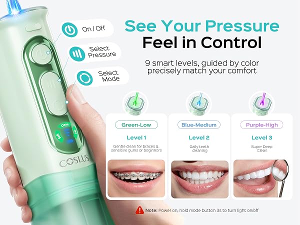 COSLUS T50 Portable Water Flosser for Travel