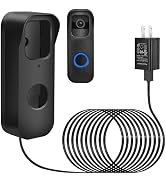 2in1 Power Cable with Adapter and Adhesive Doorbell Mount Compatible with Blink Video Doorbell, D...