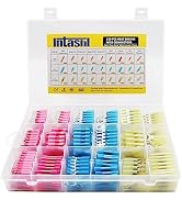 Intashi 520PCS Heat Shrink Wire Connectors,Insulated Waterproof Automotive Marine Electrical Term...
