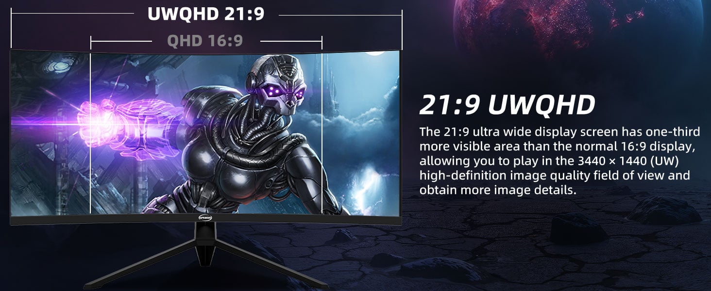 34 Inch 4K Curved Gaming Monitor