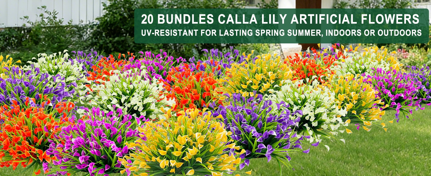 artificial flowers for outdoors