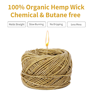100% Organic Hemp Wick