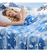 PFASDFW Cooling Blanket Throw Size (50"x70"), Double Sided Ice Cold Blanket for Hot Sleepers, Tra...