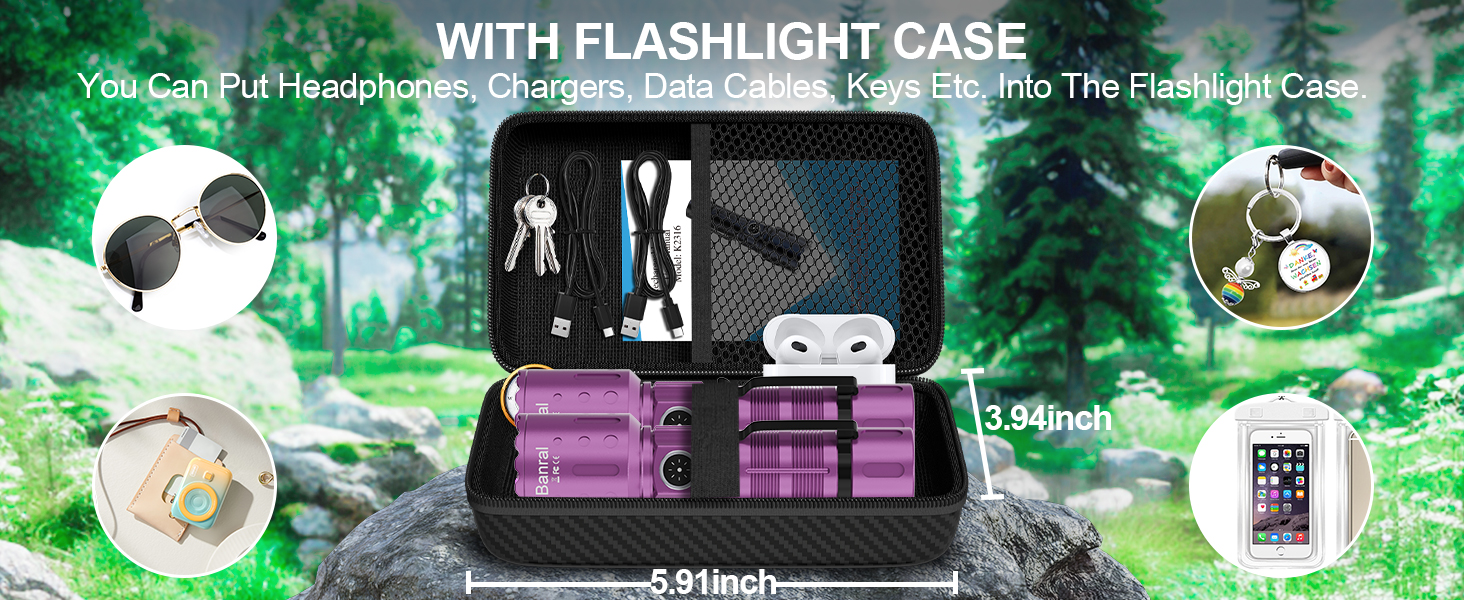 WITH FLASHLIGHT CASE