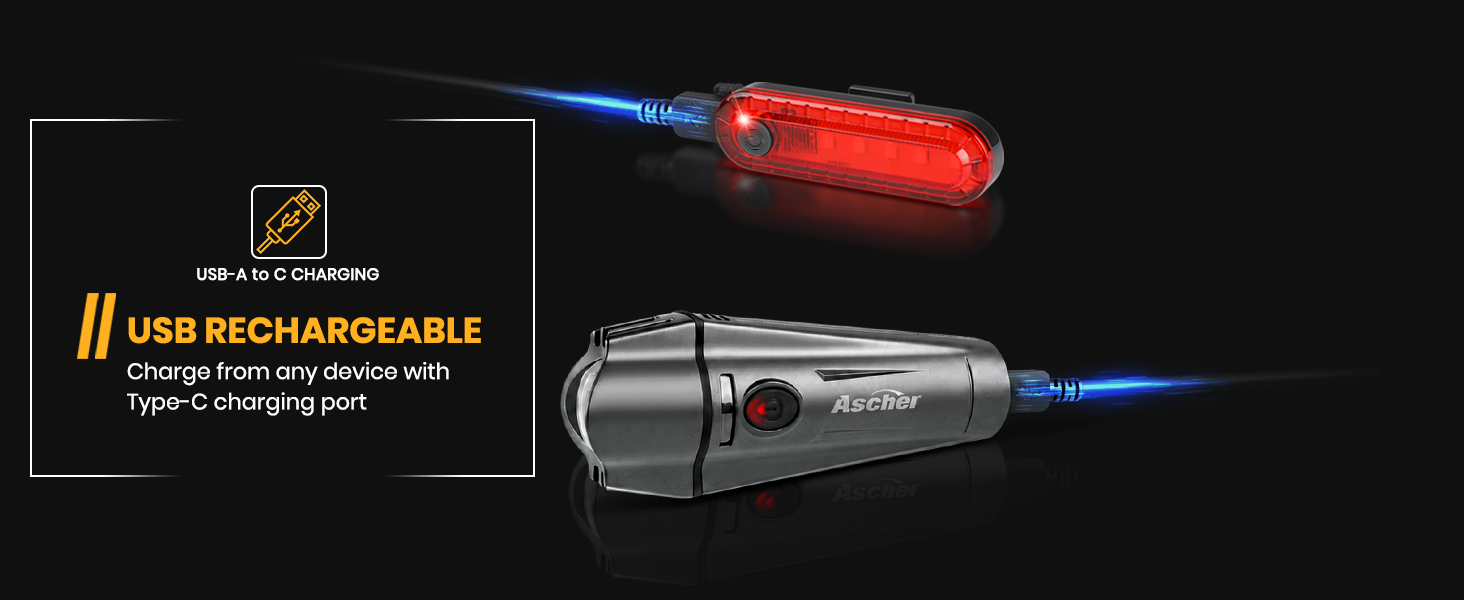 USB Rechargeable Bike Light