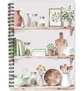 PRESSINART Blank Recipe Notebook to Write in Your Own Recipes 6" x 8" Kitchen Recipe Journal 80 P...