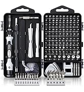 Precision Screwdriver Set, 138 in 1 Professional Electronics Repair Tool Kit, with 117 Bit, Compa...