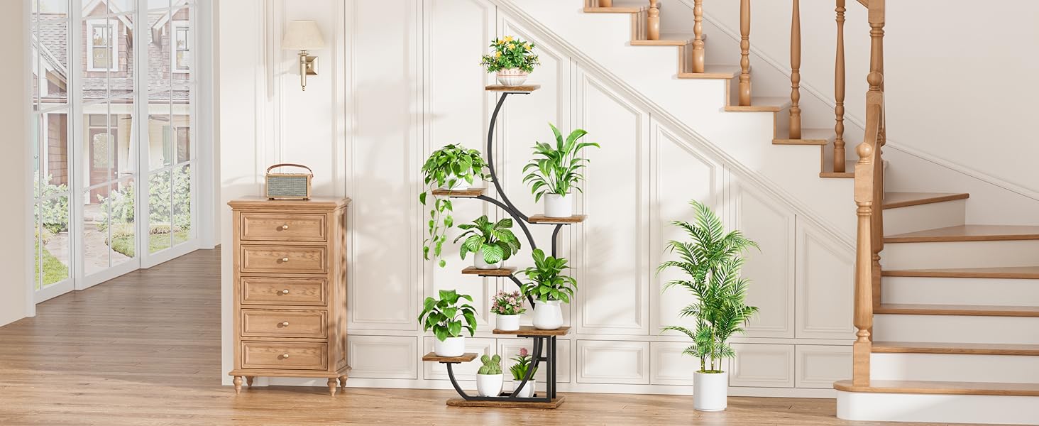 Plant Stand Indoor with Grow Lights