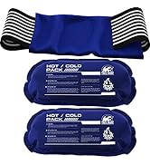 Ice Pack (3-Piece Set) – Reusable Hot and Cold Therapy Gel Wrap Support Injury Recovery, Alleviat...