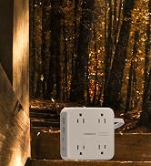 TESSAN Dual Surge Protector Power Strip, 5 Ft Extension Cord Flat Wall Plug | 4 USB (2 USB C) 8 O...