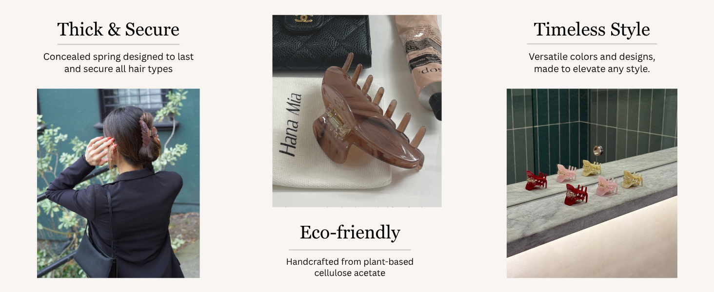 Thick and secure, eco-friendly, timeless style