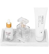 Heagoale Small Bathroom Vanity Silicone Tray for Counter, Rectangle Dish Soap and Sponge Holder f...