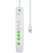 OSKOS 7-Outlet Advanced Surge Protector with 4-Foot Power Cord, 1440 Joules of Protection, 15A/18...