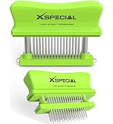 Toughest Meat Tenderizer Tool, 48 Needle Meat Tenderizer Blades Transforms Hard & Cheap Cuts into...
