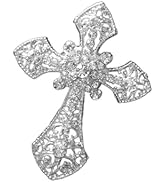 CouTunp Bling Cross Car Air Vent Clip, Crystal Cross Rhinestone Vehicle Air Conditioner Outlet Ve...