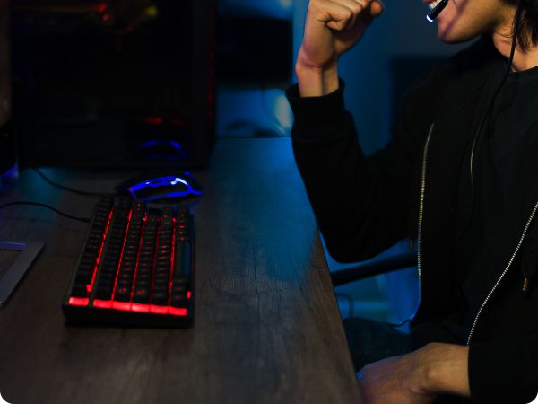 Can't hear you i am gaming neon sign