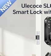 WiFi Smart Door Lock for Front Door, App Control, Keyless Entry Door Lock with Handle Set, Auto L...