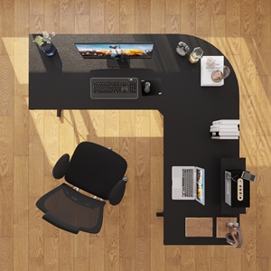 bullet of home office computer desk