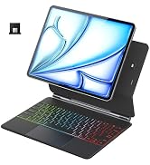 doqo Auto-Connect Keyboard Case for iPad Air 13(M2) 2024, iPad Pro 12.9(6th,5th,4th,3rd Gen),iPad...