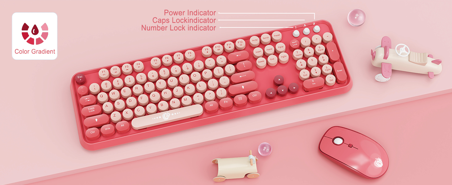Wireless Keyboard and Mouse Combo