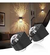 JandCase Night Lights Plug into Wall, 2 Pack Star Projector Night Light with 3000K Soft White, Au...