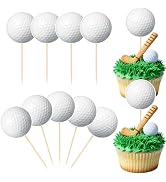 Hooqict 40Pcs Golf Cupcake Toppers Golf Themed Party Decorations Birthday Cake Topper Cupcake Pic...