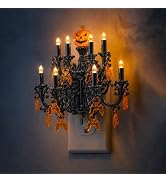 L LOHAS LED Halloween Night Light,Crystal Chandelier Candle Nightlight | Dusk to Dawn Sensor,Dimm...