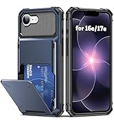 AFGHOA for iPhone 17e Wallet Case,5 Credit Card Holder Flip Cover Wallet Case for iPhone 16e,Secu...
