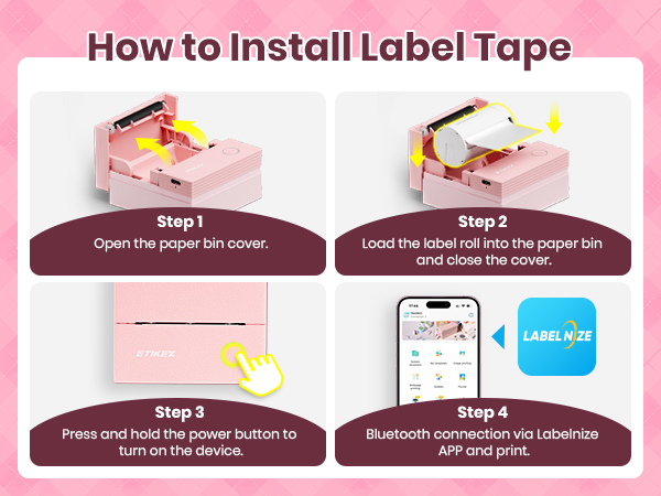 ETIKEZ pm290c sticker printer print pod portable sticker printer mini printer