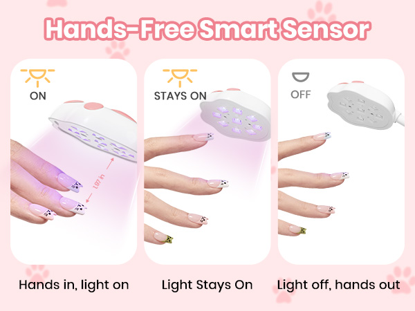 Beetles Gooseneck UV Nail Lamp - Meowgic MilkKitty Mini LED Nail Light