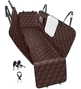 PETICON Dog Car Seat Cover with Mesh Window, 100% Waterproof Pet Seat Cover for Back Seat, Scratc...