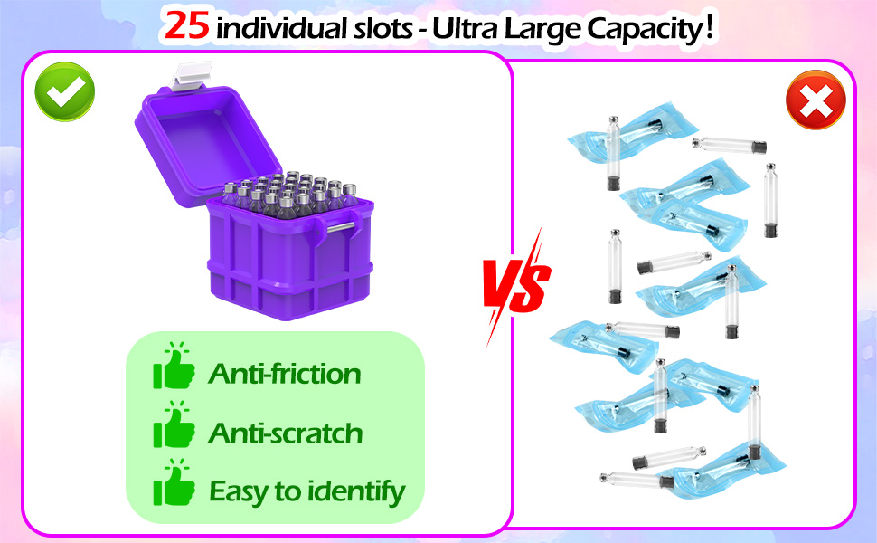 25 Slots Cartridge Storage Case Purple-5