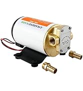 Amarine Made 12v Scavenge Impellor Pump- for Diesel Fuel Scavenge Oil Transfer - White Shell