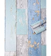 Art3d 17.7"x78.7" Peel and Stick Wallpaper - Decorative Self Adhesive Vinyl Film Wood Grain Wallp...