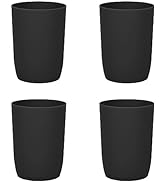 Topsky 4-Pack Bathroom Tumbler - Plastic, Reusable Drinkware for Toothbrush, Mouthwash, Brushing