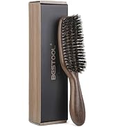 BESTOOL Hair Brush,Boar Bristle Hair Brushes for Women Men and Kids Slick Back Hair Brush for Smo...