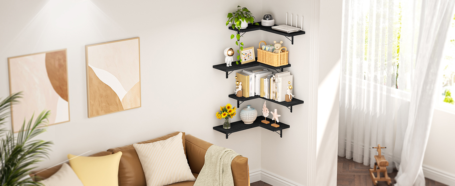corner shelves 4-tier