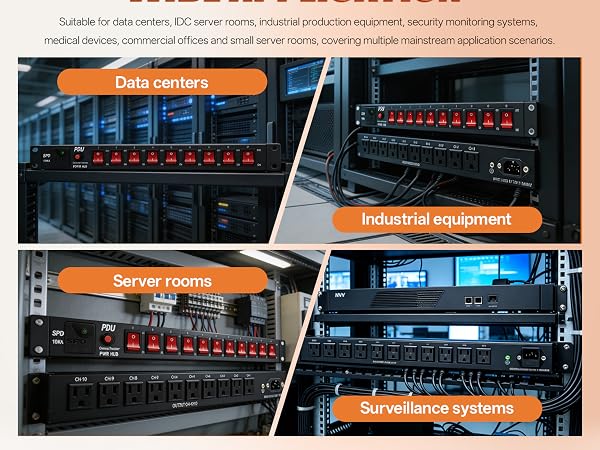 1U rack mount power supply