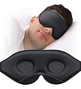MABAO Sleep Mask for Side Sleeper, Eye Mask for Sleeping Women Men, 3D Contoured Cup No Eye Press...