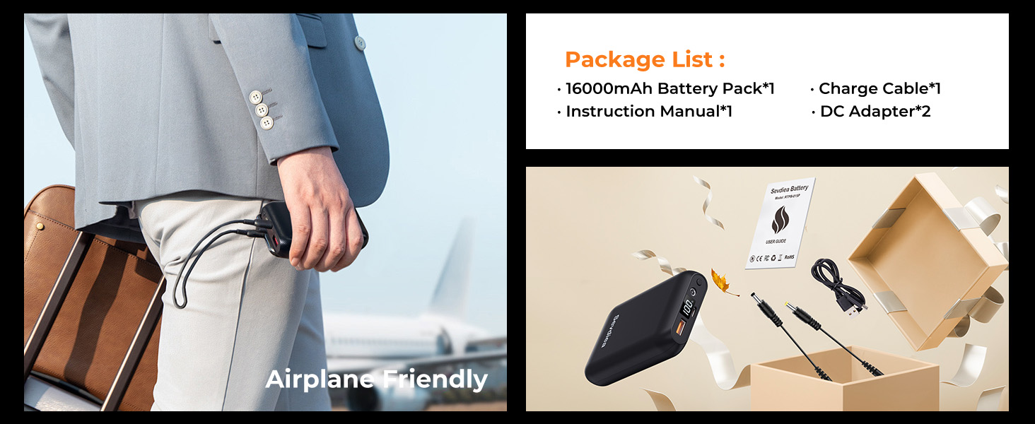 heated vest battery pack