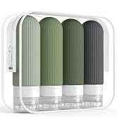 ME.FAN Travel Bottles for Toiletries, TSA Approved 3oz Silicone Travel Size Containers/Portable S...