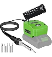 Cordless Soldering Iron Station Tool for Greenworks 24V Battery,PortableElectric Fast Heating Up ...
