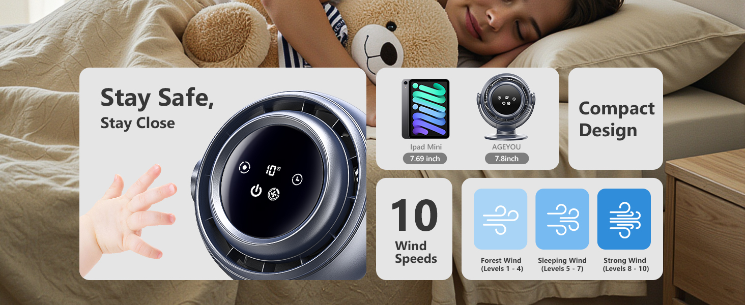 dreo tower fan, rechargeable fan oscillating college camping travel office