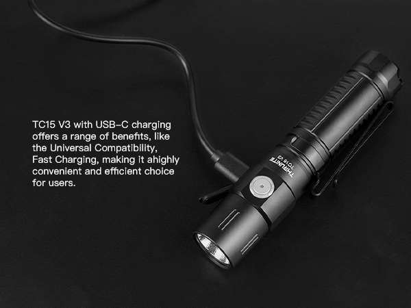 usb c rechargeable flashlight