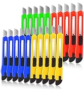 TIFICAL 20-Pack Box Cutters Retractable Heavy Duty Utility Knife with Auto-Lock Design, Box Opene...