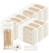 1200 Pcs (120 Packs of 10) Travel Size Cotton Swabs Individually Wrapped Cotton Swabs for Ears,Do...
