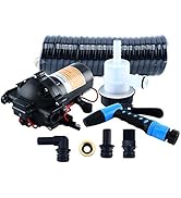 Amarine Made 70 PSI Washdown Deck Wash Pump KIT 12v 5.0 GPM for Caravan Rv Boat Marine Yacht