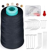 FIVEIZERO 900 Yards Hair Extension Thread Sewing Threads Hair Weave Threads with 30 Pieces T/C/J/...