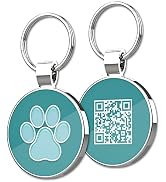 MYLUCKYTAG QR Code Pet ID Tags Dog Tags - Pet Online Profile - Scan QR Receive Instant Pet Locati...